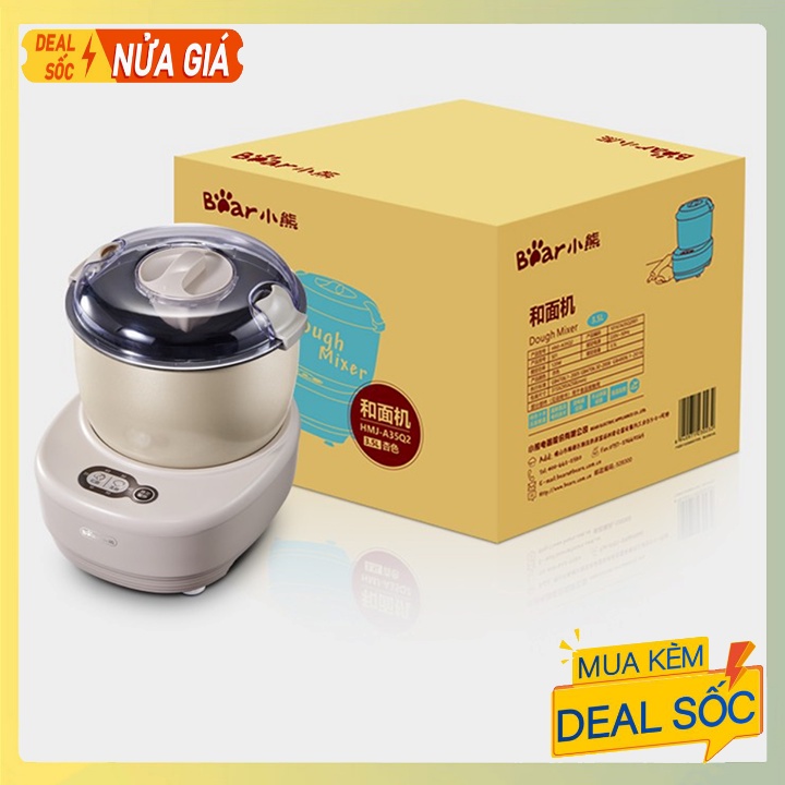 Máy Nhào Bột BEAR HMJ-A35Q2 (3.5L) Máy Nhồi Bột Tự Động Đa Năng