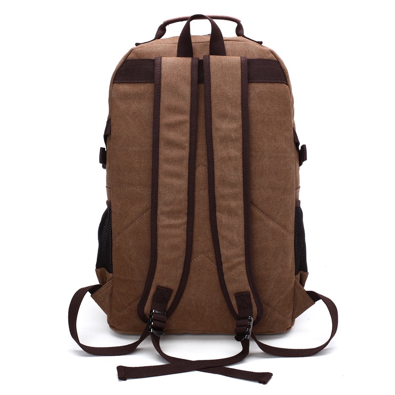 Balo nam vải canvas cao cấp phong cách mới 15,6 inch