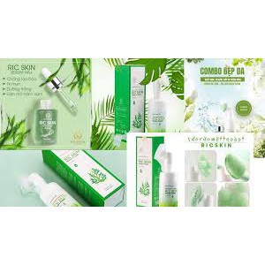 COMBO SERUM VÀ SỮA RỬA MẶT RIC SKIN LOẠI BỎ, NÁM, TÀN NHAN, MỤN DƯỠNG TRẮNG DA.AN TOÀN | BigBuy360 - bigbuy360.vn