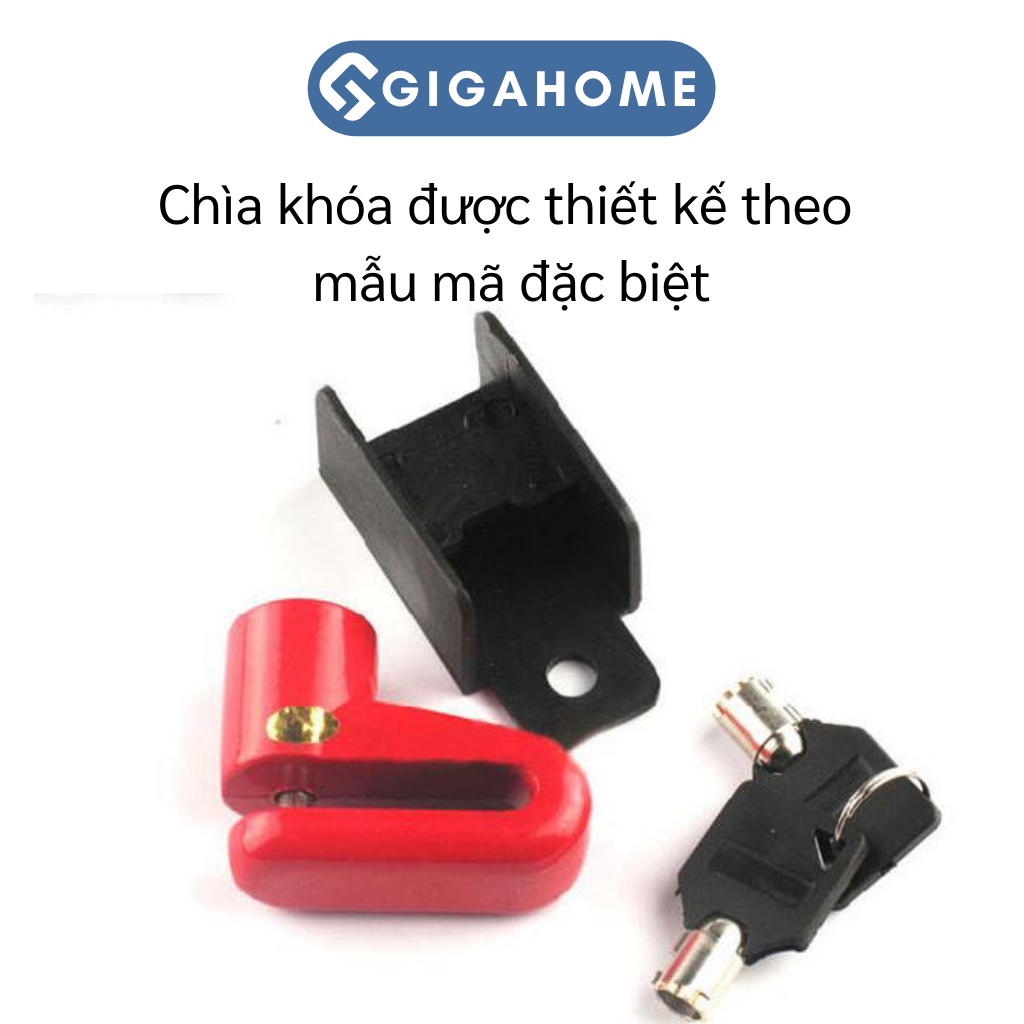 Ổ Khóa Đĩa, Phanh Xe Máy, Xe Đạp GIGAHOME Chống Trộm, Chịu Lực Cao 4686