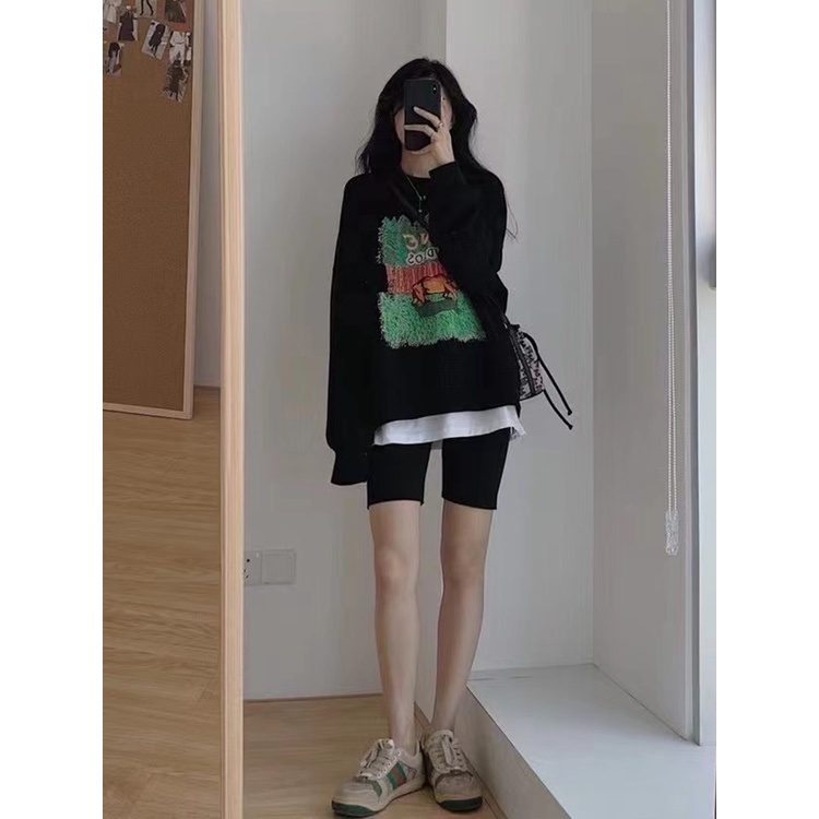 Áo thun tay dài dáng rộng có 10 màu size S-2XL thời trang cho nữ | BigBuy360 - bigbuy360.vn