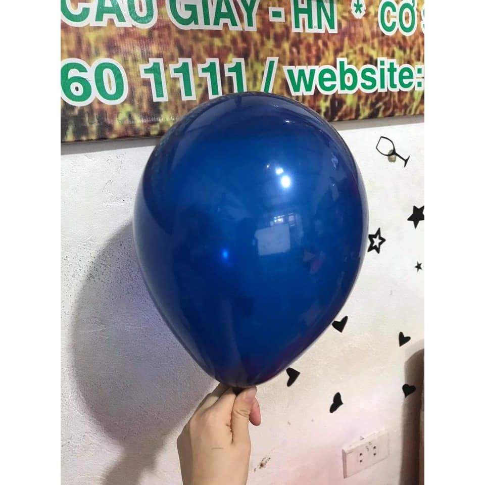 Sỉ túi 100 quả bóng bay nhũ màu xanh tím than 30cm