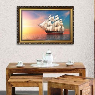 Tranh chiếc thuyền ngoài xa- Tranh tàu thuyền- W806