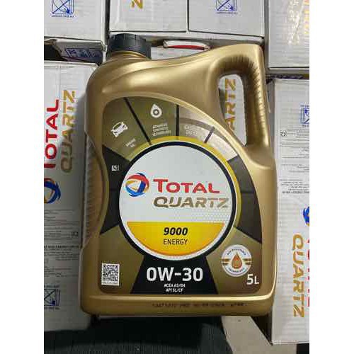 Dầu nhớt ô tô Total Quartz 9000 0W-30 can 5L