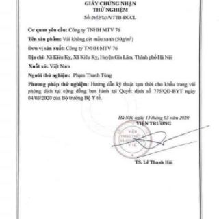 Khẩu trang vải y tế 10 cái
