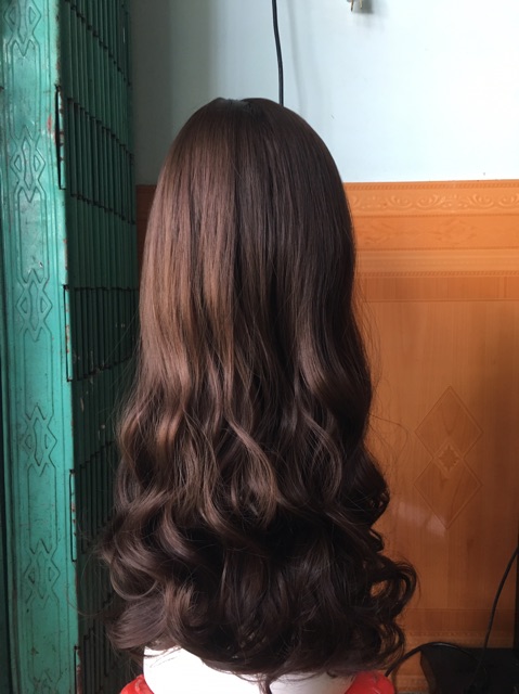 Tóc giả❤️freeship 50k ❤️tóc 2 mái lửng cao cấp- tặng lưới chùm tóc