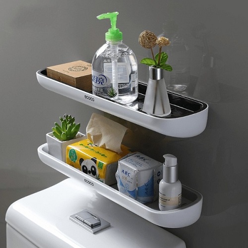 [Đẳng Cấp Sang Trọng] Kệ Ngang Nhà Tắm Nhà Bếp Ecoco Phù Hợp Mọi Không Gian Nhà Tắm Tích Hợp Để Đồ Và Treo Khăn