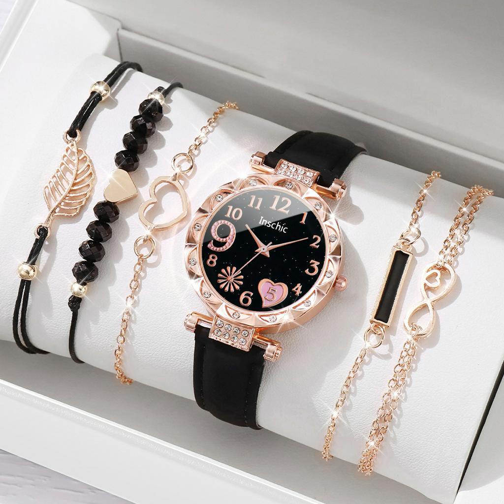 Bộ Dây Thắt Lưng Đính Kim Cương Hình Trái Tim + Vòng Lá Trái Tim Thời Trang Cho Nữ