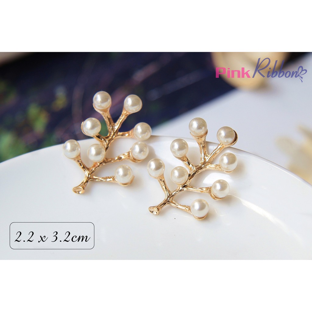 Cành lá mạ kim link 13/18 làm phụ liệu may mặc, thời trang