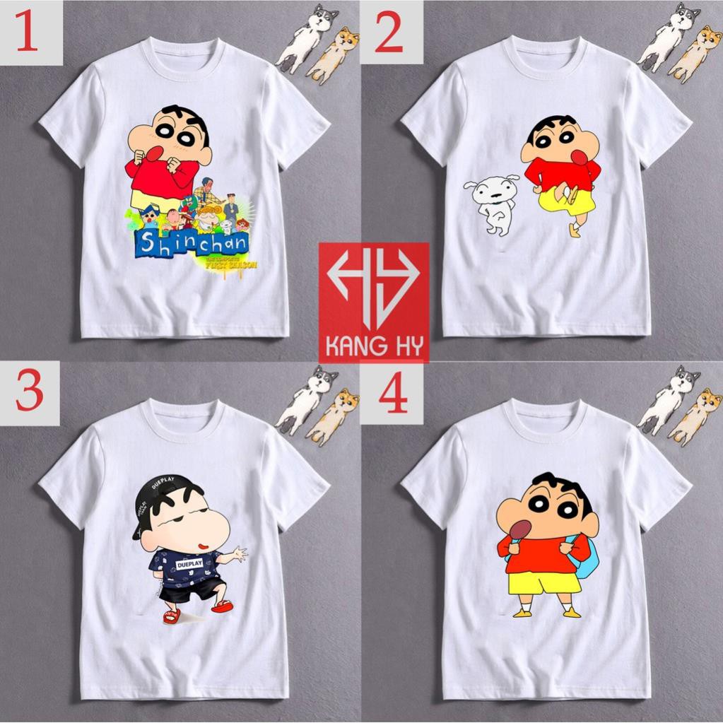 RẺ VÔ ĐỊCH- 4 mẫu áo thun in hình shin cậu bé bút chì in tại shop