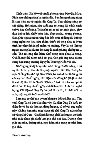 Sách Sài Gòn Một Thuở - Dân Ông Tạ Đó