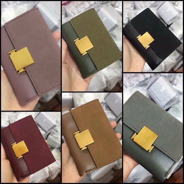 Ví mini da lộn khoá vuông | BigBuy360 - bigbuy360.vn