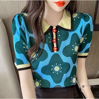 Áo len mongtoghi hoa cổ đức