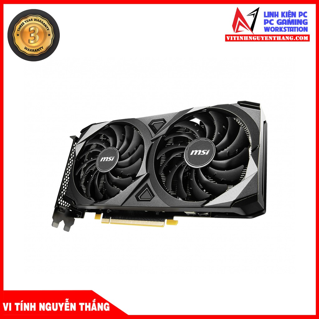 VGA CARD MÀN HÌNH MSI RTX 3060 VENTUS 2X 12 GB - Phiên Bản LHR V2 New chính hãng