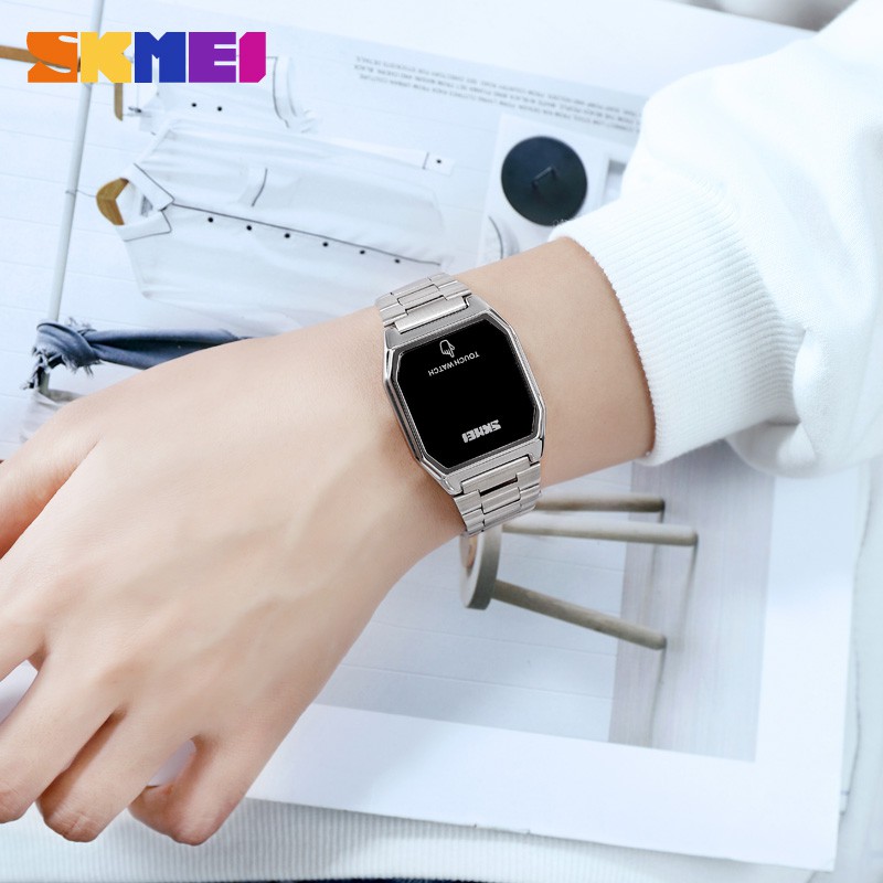 SKMEI Ngày giờ Đồng hồ 1679 dành cho nam  LED cảm ứng dành cho nam  tay kỹ thuật số  đeo tay thời trang nam mỏng