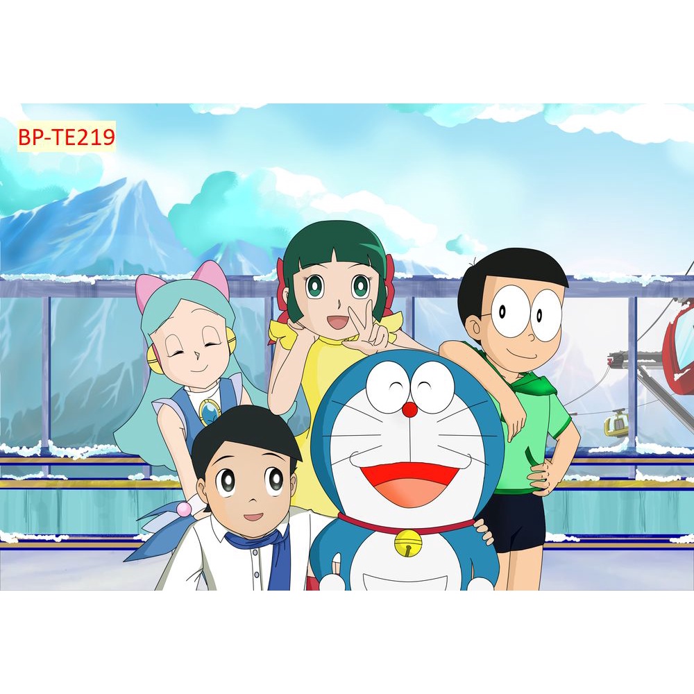 Tranh Dán Tường Giành Cho Trẻ Em HOẠT HÌNH NHẬT BẢN DORAEMON Khổ Lớn