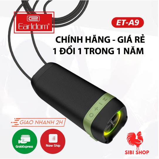 Loa bluetooth Mini Giá Rẻ Chính Hãng Earldom A9 Thiết Kế Nhỏ Gọn Nghe Cực Chất Có Đèn Led