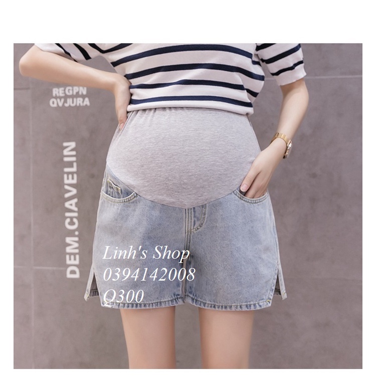 Quần Jean Đùi Bầu Xinh Trẻ Trung Năng Động Q0300