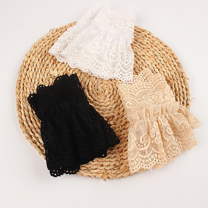 Yoi Vòng Tay Giả Ren Rỗng Họa Tiết Hoa Có Thể Tháo Rời