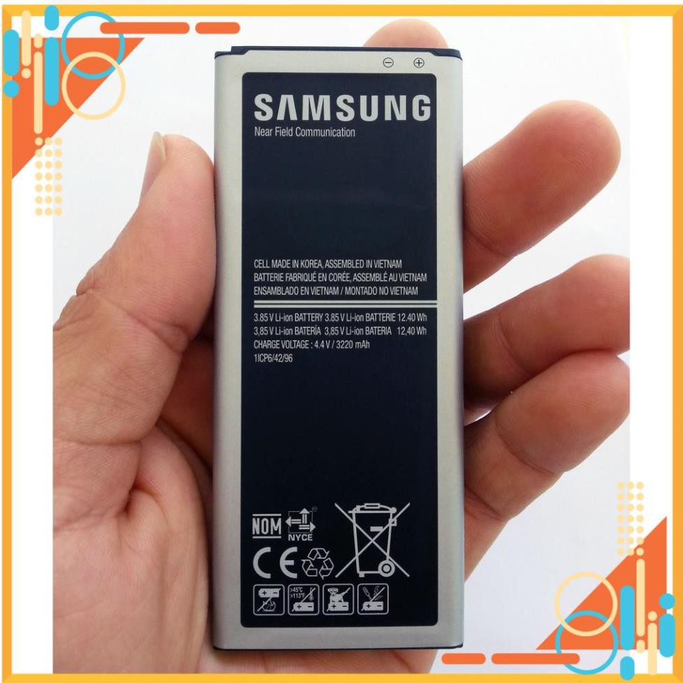 Pin thay xịn Galaxy Note 4 (N910) dung lượng 3220mAh có NFC Đen - Bảo hành 6 tháng