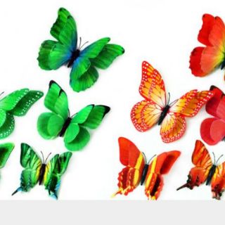 Bộ 12 bướm 3D 4 cánh
