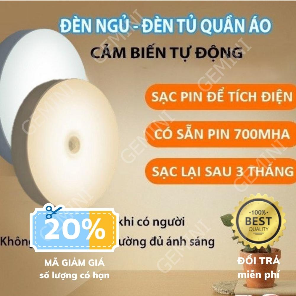 Đèn LED cảm ứng thông minh ánh sáng vàng cảm ứng chuyển động cơ thể người pin sạc dung lượng 700mah Light 002