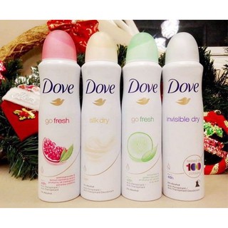 Xịt Khử Mùi Toàn Thân Dove 150ml USA
