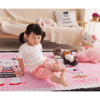 Thảm  chơi cho bé - Thảm chống trược in hoạt hình khổ 1x1.5m