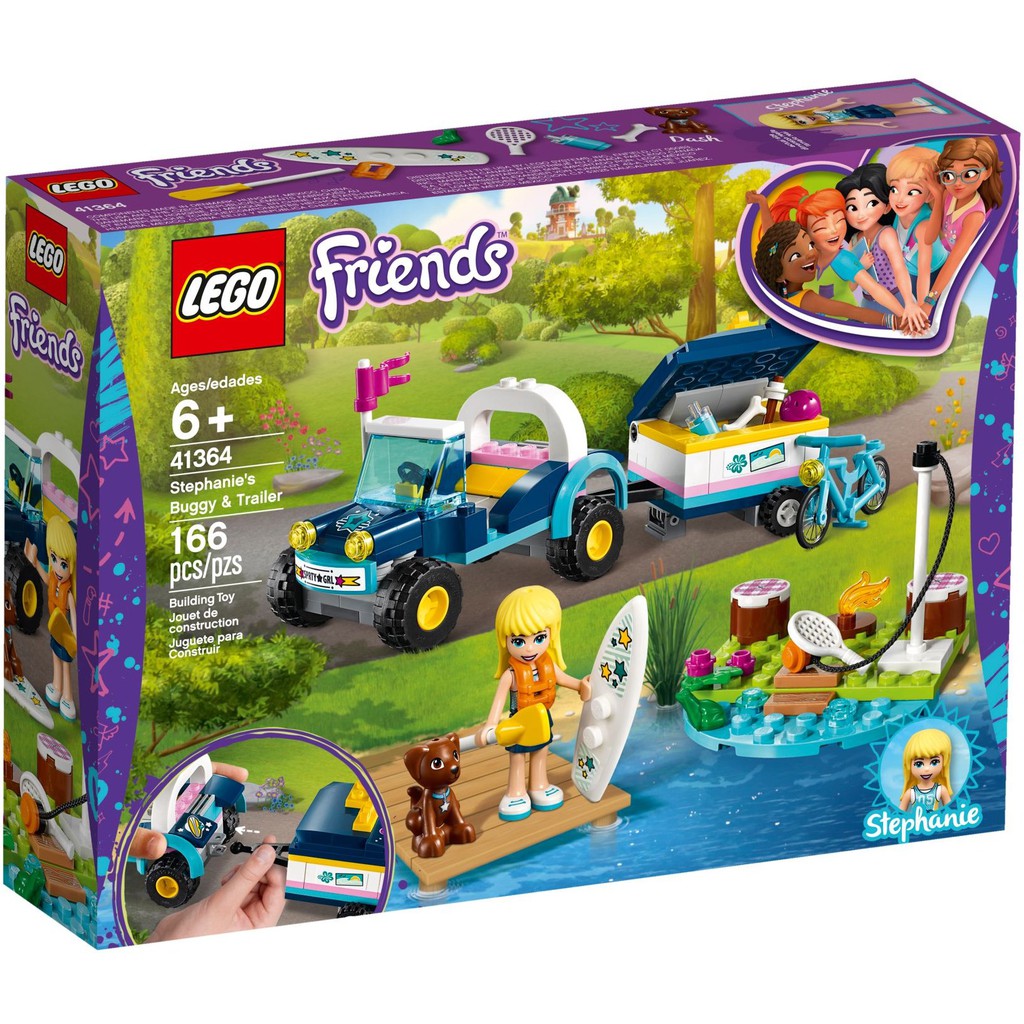 Lego Friends 41364 - Xe Dã Ngoại Kèm Vali Kéo Của Stephanie