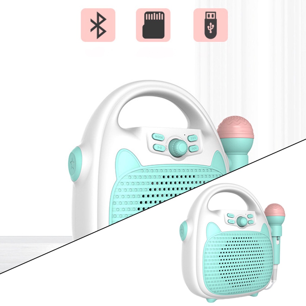 Máy Hát Karaoke Có Đèn LED Và 1 Micro Cho Trẻ Em