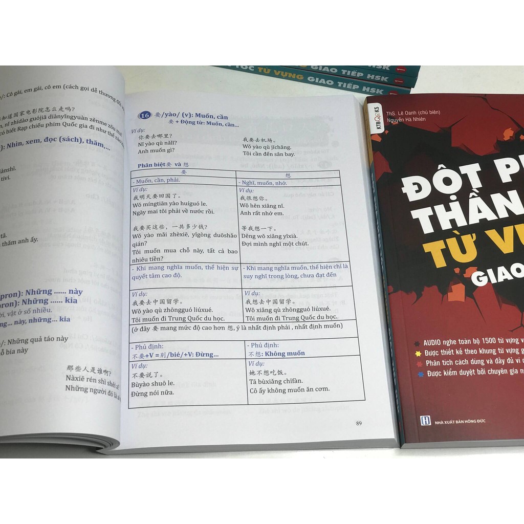 Sách - Combo: Đột Phá Thần Tốc Từ Vựng Giao Tiếp HSK + Du lịch Việt Nam – Ẩm thực và cảnh điểm + DVD quà tặng