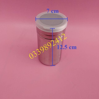 Lọ inox rắc bột cacao, matcha, hũ rắc bột trang trí size lớn