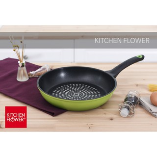 Chảo chống dính bếp từ KITCHEN FLOWER NY-2390, sản xuất Hàn Quốc/ 26cm Nông Lòng / Hàng Nhập Khẩu / Chính Hãng