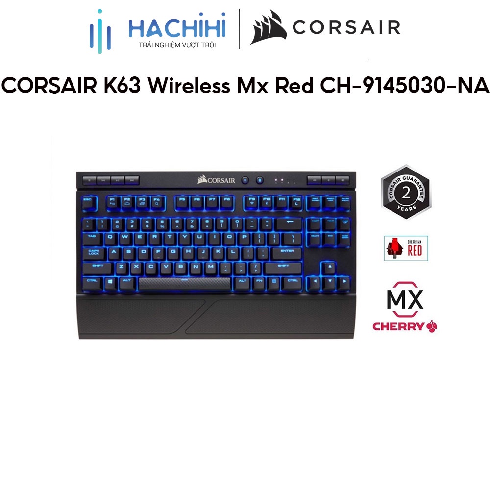 Bàn phím cơ CORSAIR K63 Wireless Mx Red CH-9145030-NA