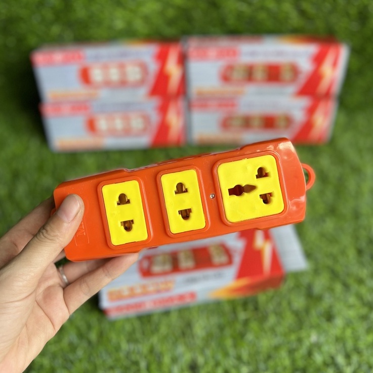 Ổ cắm chịu tải siêu công suất 6000w  siêu chịu tải lõi sứ 2 cổng dùng công trường, nấu lẩu đa năng