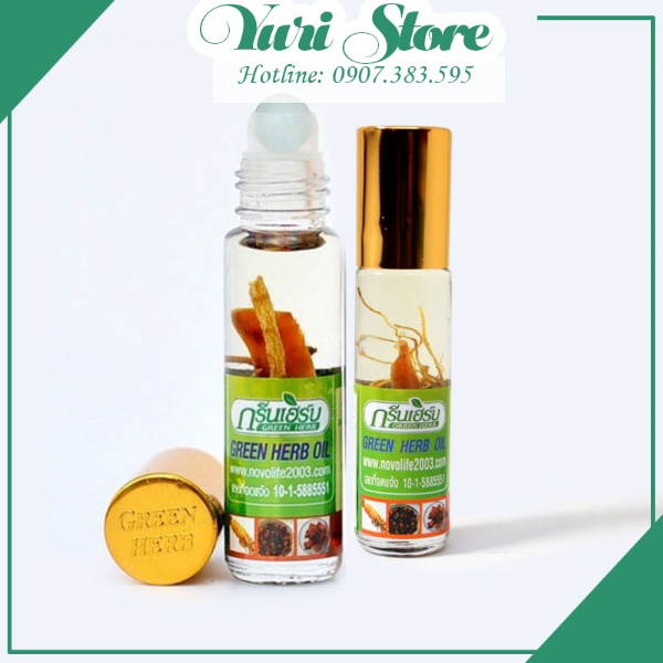 Dầu Lăn Sâm Thái Ginseng Green Herb Oil