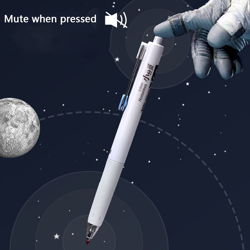 Bút gel có thể thu vào câm 0.5mm Bút gel mực đen Bút thi Bút văn phòng Trường cung cấp Văn phòng phẩm