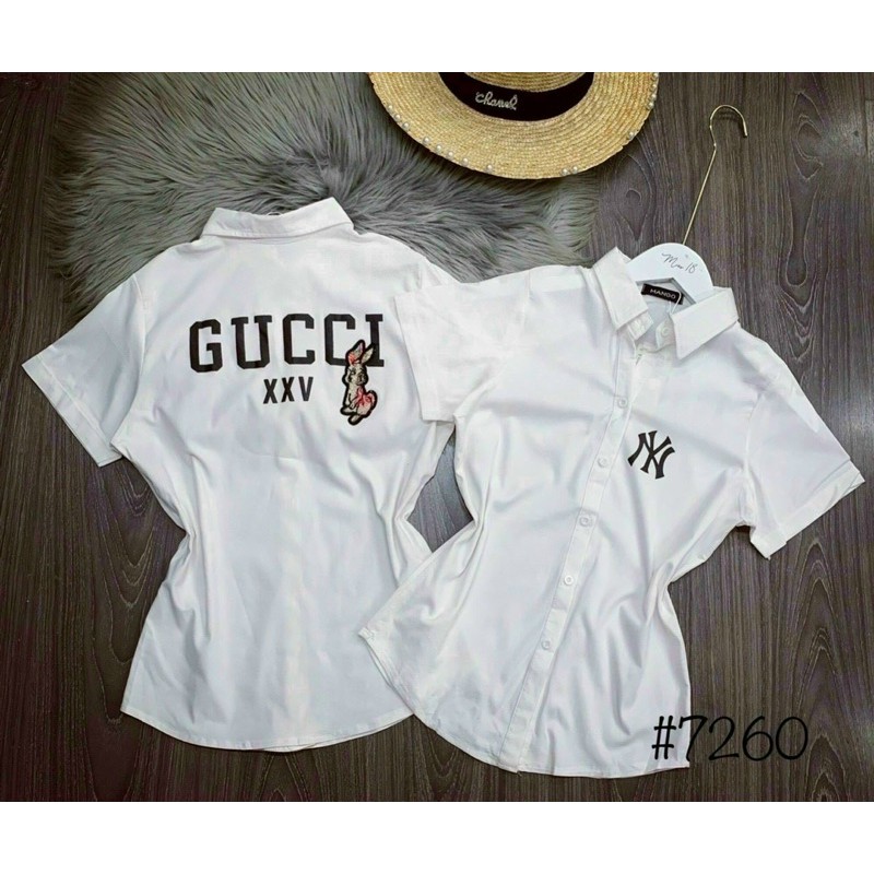 Áo sơ mi Gucci in tay ngắn giá rẻ | BigBuy360 - bigbuy360.vn