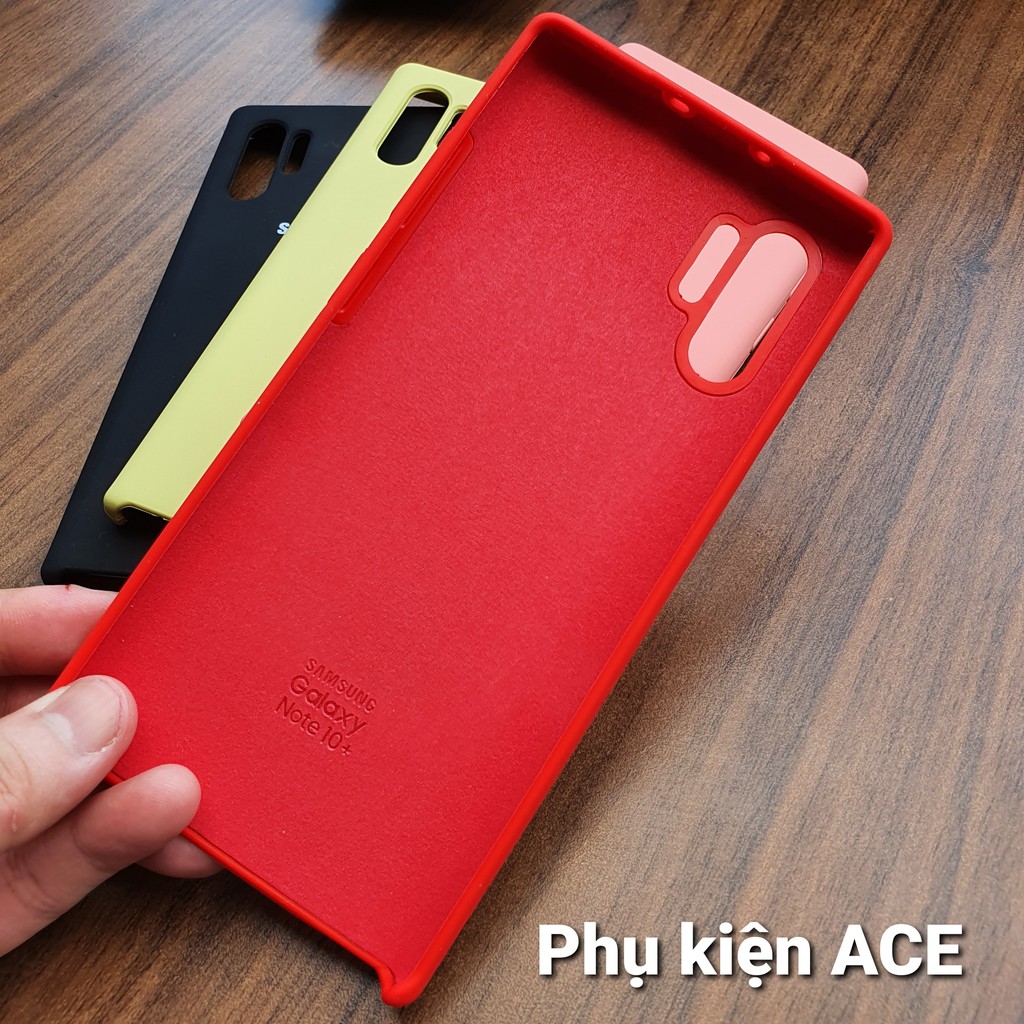 Ốp Note 10 Plus,Note10+ silicone chống bẩn , không bán vân tay