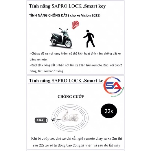 Bộ khoá chống trộm , chống cướp , báo động quên tắt chìa khoá , chống hết hao bình dành cho khoá smatkey