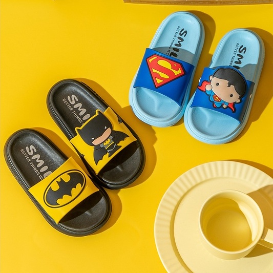 Dép lê siêu nhân anh hùng cho bé trai bé gái, dép quai ngang Super hero cool ngầu Tulastore