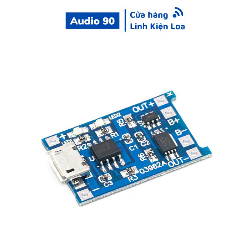 Mạch Sạc Pin Lithium - Li-ion - 18650 TP4056 Có Bảo Vệ Pin