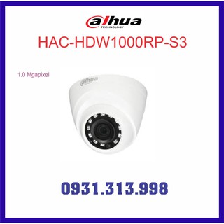 Camera dome hồng ngoại 1.0 megapixel dahua hac-hdw1000rp-s3