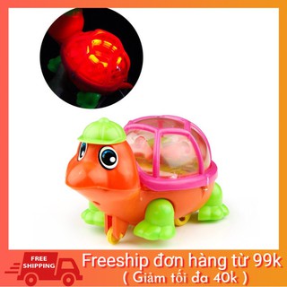 [SALE NGÀY CUỐI] Đồ chơi lên dây cót rùa chạy có đèn vui nhộn cho bé yêu
