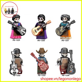 Minifigure các nhân vật lego Disney nghệ sĩ đàn nhạc từ bộ phim COCO PG8138