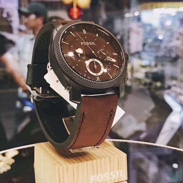 Đồng hồ nam Fossil FS4656IE - Black/ Brown hàng chính hãng