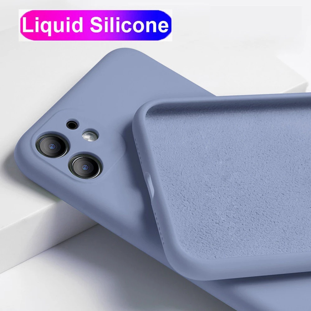 Ốp Điện Thoại Mịn Chống Bẩn Màu Trơn Bảo Vệ Toàn Diện Cho For IPhone 11 Pro X Xr Xs