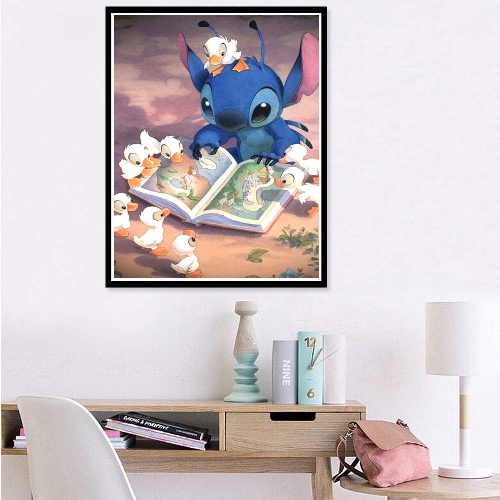 Bộ Tranh Đính Đá 5d Họa Tiết Hoạt Hình Dễ Thương Độc Đáo DIY Dùng Trang Trí Nhà Cửa