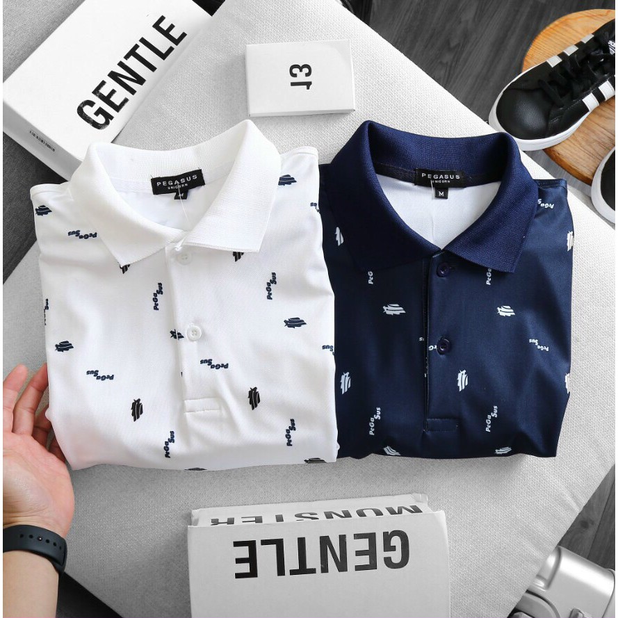 Áo thun polo nam họa tiết in chìm tinh xảo trên nền vải single - Thấm Hút Mồ Hôi, Co Giãn Đa Chiều | BigBuy360 - bigbuy360.vn