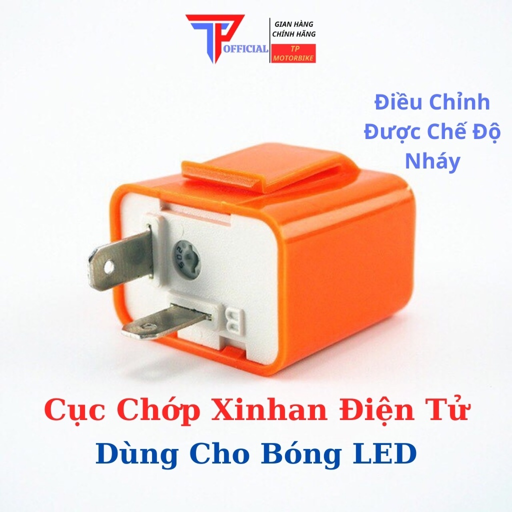 Chớp xi nhan điện tử rizoma dùng cho bóng led điều chỉnh được tốc độ nháy-TP MotorBike